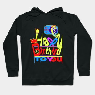 Happy Birthday Alphabet Letter (( Y )) Dazzling Creative Design Hoodie